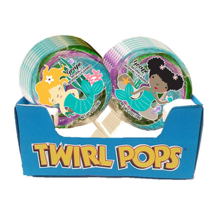 Mermaid Twirl Pops 1oz - Sweets and Geeks