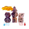 Chromomancy Dice - "Flame Tongue" - Cold & Hot - 7pc Set