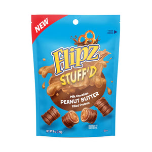 Flipz Peanut Butter Flavored Filled Pretzels 6oz Bag - Sweets and Geeks