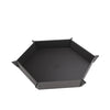Hexagonal Magnetic Dice Tray - Black/Gray