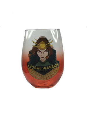 Avatar: The Last Airbender Kyoshi Warrior Stemless 20 Oz Wine Glass - Sweets and Geeks
