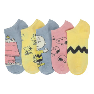 Peanuts 5-Pack Women's Crew Ankles Socks - Sweets and Geeks
