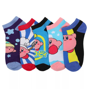 Kirby Character Art Ankle Socks 5 Pack - Sweets and Geeks