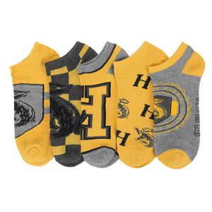 Harry Potter - Hufflepuff Womens 5-Pair Pack Ankle Socks - Sweets and Geeks