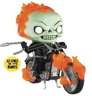 Funko Pop! Rides: Marvel - Ghost Rider (PX Previews)(Glow in the Dark) #33 - Sweets and Geeks
