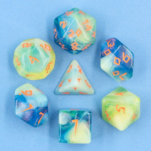 Transquil Summer Dice Set - Sweets and Geeks
