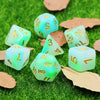 Frosted Jade Dice Set