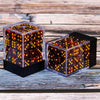 Crimson Shadow Pearl 12mm Dice Set