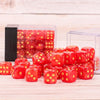 Cherry Tempest Pearl 12mm Dice Set