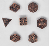 Bronze & Black Arrowed Metallic Dice