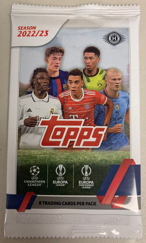 2022/23 Topps UEFA Club Competitions Soccer Hobby Pack - Sweets and Geeks