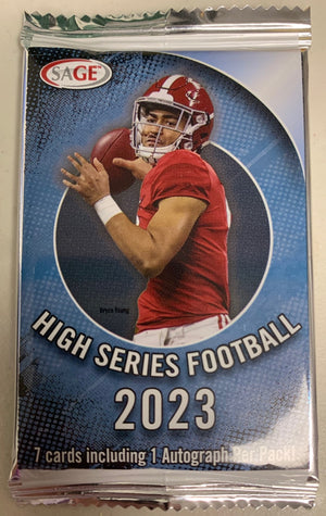 2023 Sage High Series Football Hobby Pack - Sweets and Geeks