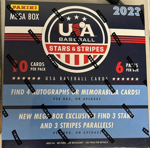 2023 Panini USA Baseball Stars & Stripes Trading Card Mega Box - Sweets and Geeks