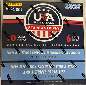 2023 Panini USA Baseball Stars & Stripes Trading Card Mega Box - Sweets and Geeks