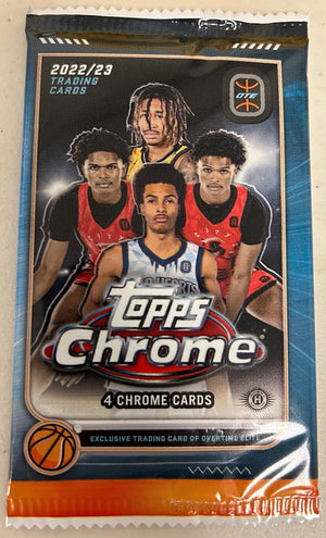 2022/23 Topps Overtime Elite Chrome Basketball Hobby Pack - Sweets and Geeks