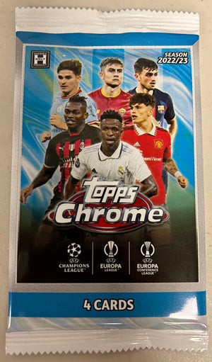 2022/23 Topps Chrome UEFA Club Competitions Soccer Lite Hobby Pack - Sweets and Geeks