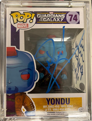 (Autographed) Funko POP! Heroes: Marvel's Guardians of the Galaxy - Yondu (Signed by Michael Rooker) #74 - Sweets and Geeks