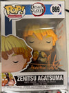 AUTOGRAPHED by Aleks Le - Funko Pop! Animation: Demon Slayer - Zenitsu Agatsuma (JSA Cert) #869 - Sweets and Geeks