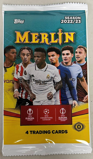 2022/23 Topps UEFA Merlin Chrome Soccer Hobby Pack - Sweets and Geeks