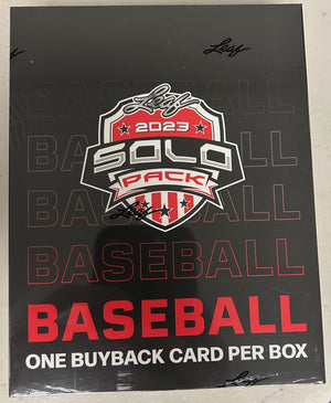 2023 Leaf Baseball Solo Pack Hobby Box - Sweets and Geeks