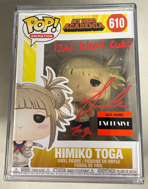 AUTOGRAPHED by Leah Clark Funko Pop! Animation: My Hero Academia - Himiko Toga (AAA Anime Exclusive) (JSA Cert) #610 - Sweets and Geeks