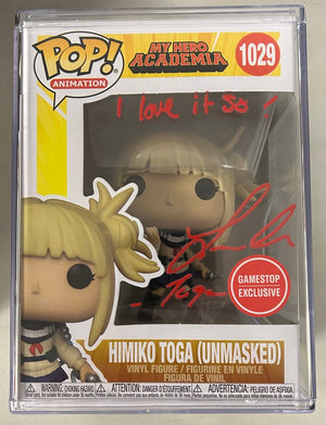 AUTOGRAPHED by Leah Clark Funko Pop! Animation: My Hero Academia - Himiko Toga Unmasked (GameStop Exclusive) (JSA Cert) #1029 - Sweets and Geeks