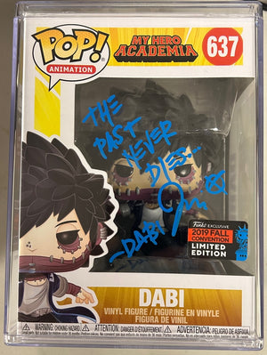 AUTOGRAPHED by Jason Liebrecht Funko Pop! Animation: My Hero Academia - Dabi [Fall Exclusive] (JSA Cert) #637 - Sweets and Geeks