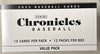 2023 Panini Chronicles Baseball Fat Pack Box - Sweets and Geeks