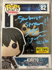 AUTOGRAPHED by Bryce Papenbrook - Funko POP! Animation: Sword Art Online - Kirito (Blue Swords) (Hot Topic Exclusive) (JSA Cert) #82