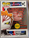 AUTOGRAPHED by Johnny Yong Bosch - Funko POP! Animation: Bleach - Ichigo (Chase) (AAA Anime Exclusive) (JSA Cert) #1087