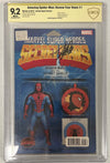 Autographed by Stan Lee (Verified Signature) - Amazing Spider-Man: Renew Your Vows #1: Action Figure Variant (Graded 9.2)