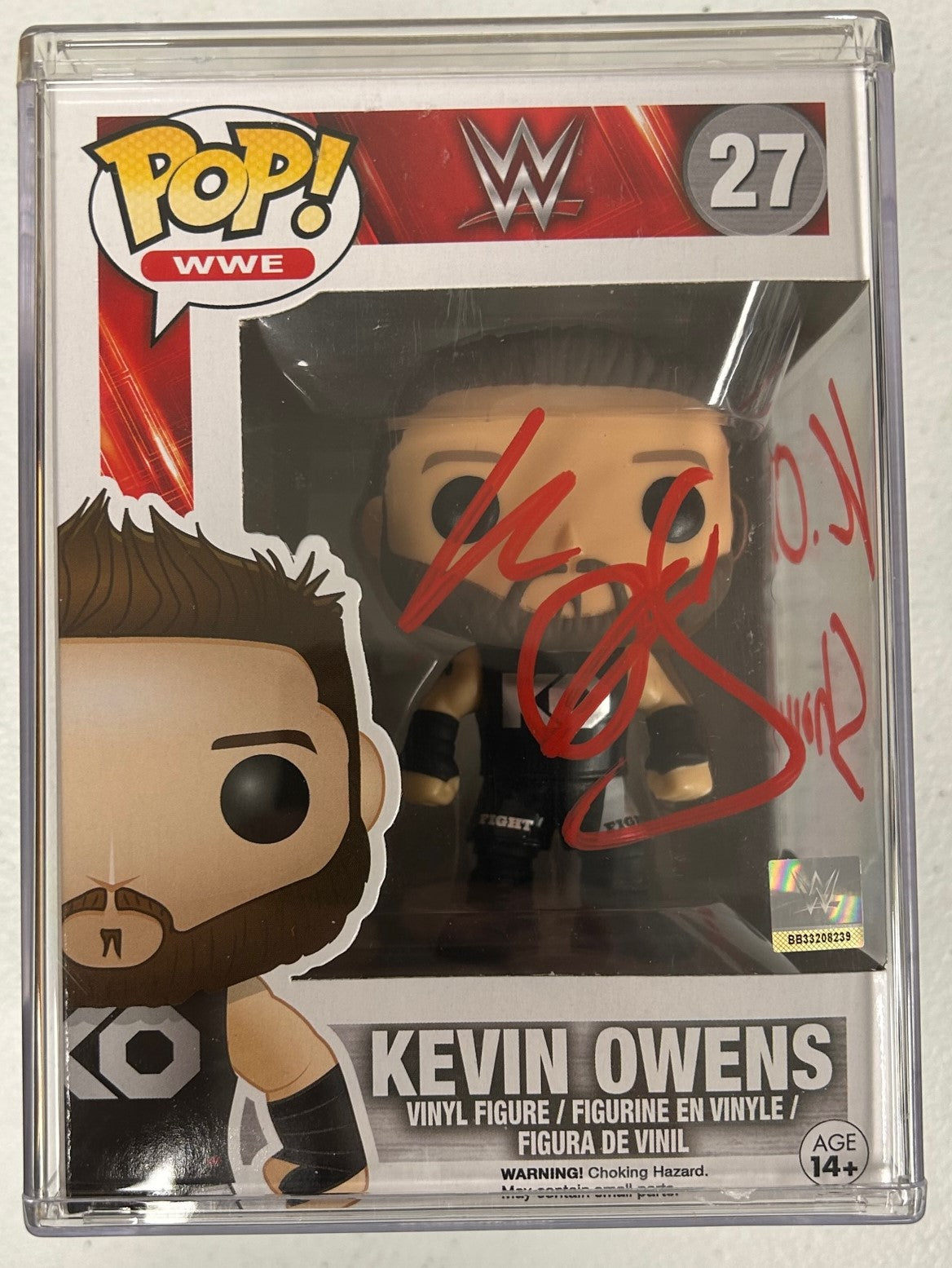 AUTOGRAPHED by Kevin Owens Funko POP! WWE: - Kevin Owens (DPO Cert