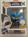 AUTOGRAPHED by Ian Ousley - Funko POP! Animation: Avatar the Last Airbender - Sokka (Hot Topic Exclusive) (Beckett Cert) #1482