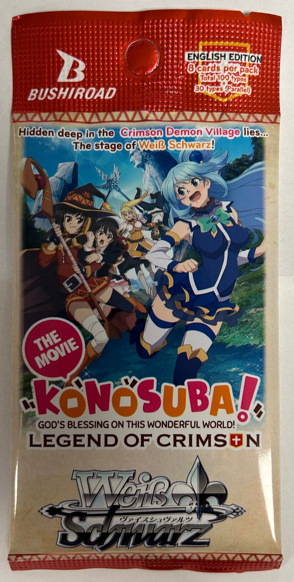 Weiss Schwarz Konosuba Movie: Legend Of Crimson Booster Box – English Reprint, Factory Sealed