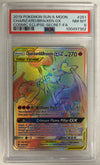 Charizard & Braixen GX (Secret) - SM - Cosmic Eclipse #251/236 (Graded PSA 8)