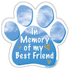 Paw Magnets - Memorial: (In Memory Of My Best Friend)