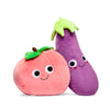 Yummy World 16" Earnest Eggplant & Georgia Peach Plush - Sweets and Geeks