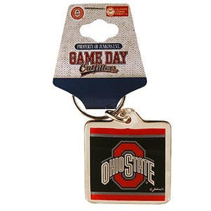 Ohio State Buckeyes Black Lucite Keychain - Sweets and Geeks