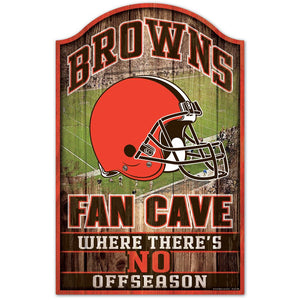 Cleveland Browns Wooden Fan Sign - Sweets and Geeks