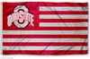 Ohio State Team Logo Flag w/Stripes - Sweets and Geeks