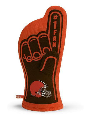 Cleveland Browns #1 Quilted Cotton Oven Mitt - Sweets and Geeks