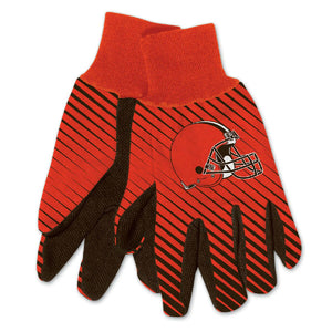 Cleveland Browns Two Tone Team Logo Gloves - Sweets and Geeks