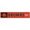Cleveland Browns 19" x 3.75" Plastic Avenue Sign
