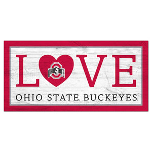 Ohio State Buckeyes Wood Love Sign - Sweets and Geeks