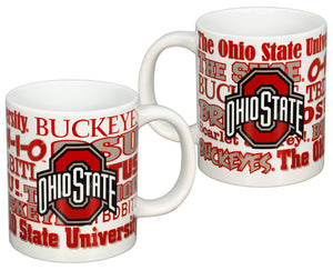 Ohio State Buckeyes 20oz XXL Logo Wordmark Ceramic Mug - Sweets and Geeks