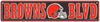 Cleveland Browns 18" x 3.75" Metal Street Sign