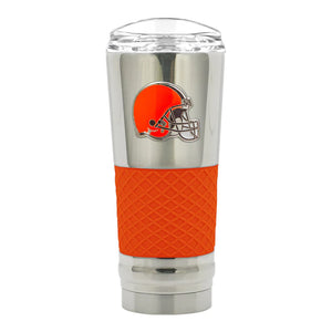 Cleveland Browns Chrome Draft Travel Tumbler 24oz - Sweets and Geeks