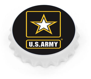 Military Magnet w/Bottle Opener- U.S Army - Sweets and Geeks