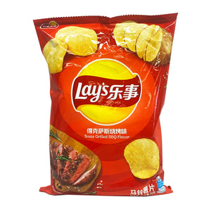 LAY'S Potato Chips Texas Grilled BBQ Flavor 70g - Sweets and Geeks