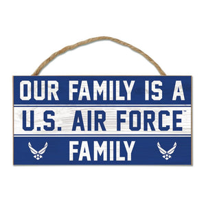 US Air Force Family Wood Sign - Sweets and Geeks